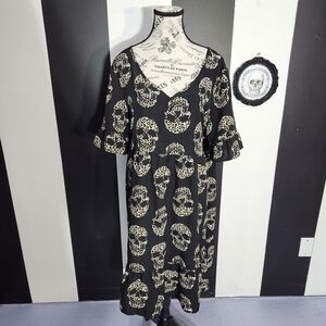 Cheetah Skull Print Dress